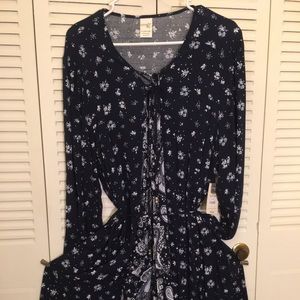 Terra & Sky woven belted peasant dress Size 16-18